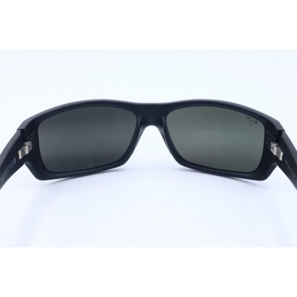 Maui Jim Wassup MJ 123-02W Wrap Black Polarized Sunglasses Gray Lens 60.5mm (B) - Picture 6 of 7